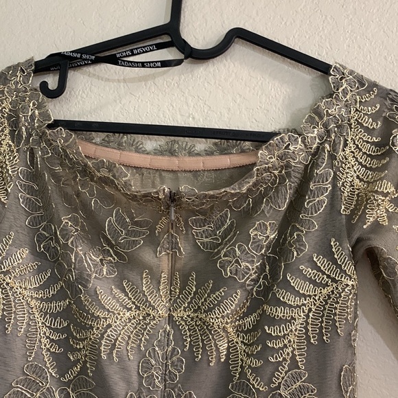 NWT TADASHI SHOJ WINSTON OFF-THE.
SHOULDER TAFFETA GOWN - Picture 14 of 16